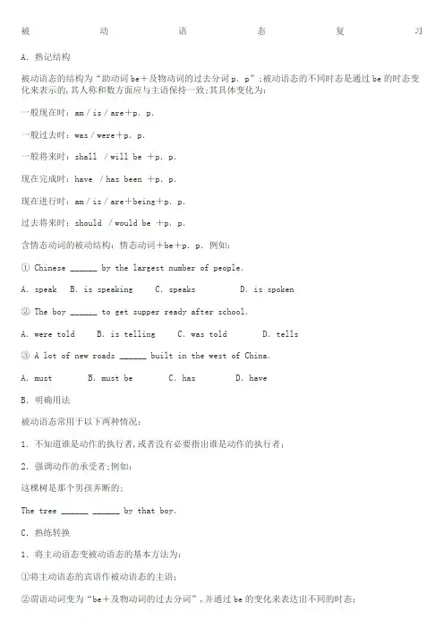 被动语态总结