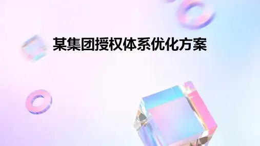 某集团授权体系优化方案
