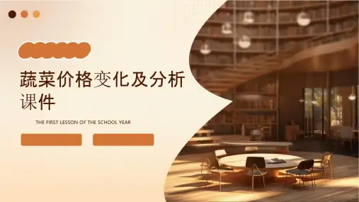 蔬菜价格变化及分析课件