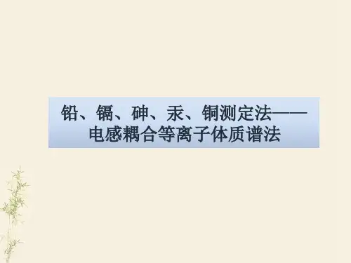 电感耦合等离子体质谱法  ppt课件