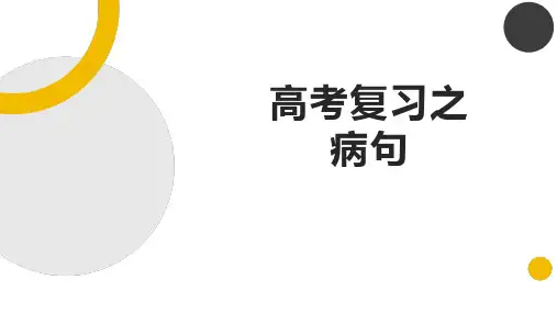 高考语文复习之修改病句课件
