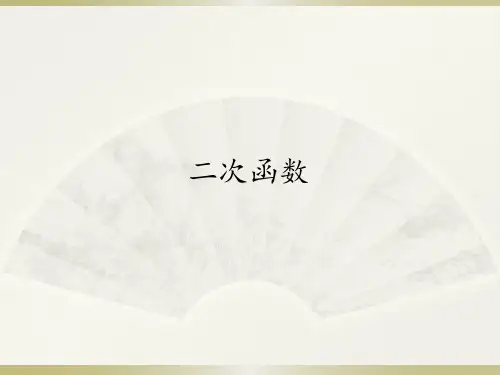 人教版九年级上册数学课件22.1.1二次函数(共19张PPT)