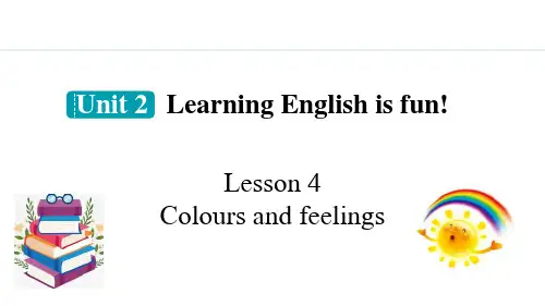 冀教版七年级英语上册《Colours and feelings》PPT课件