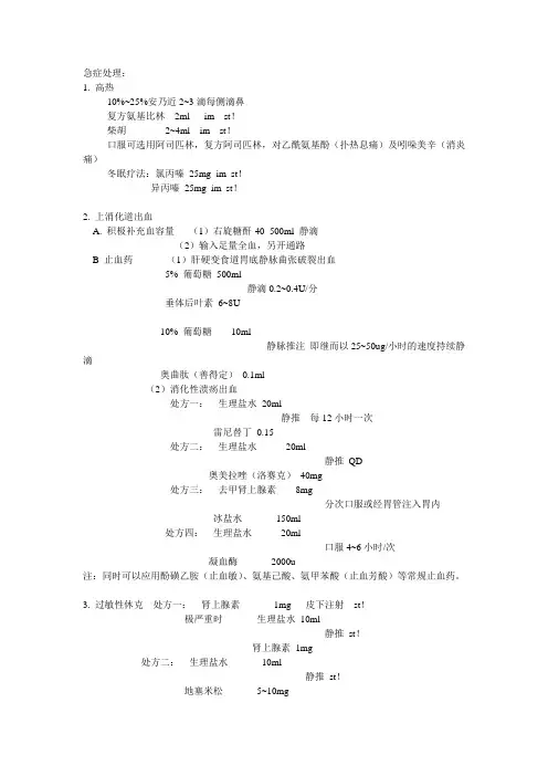 内科处方