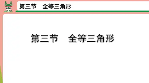 中考数学第一轮总复习全等三角形课件