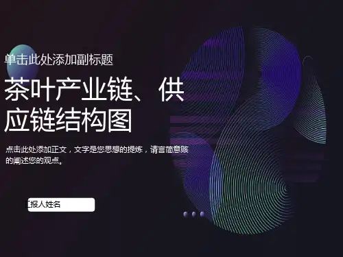 茶产业链和供应链