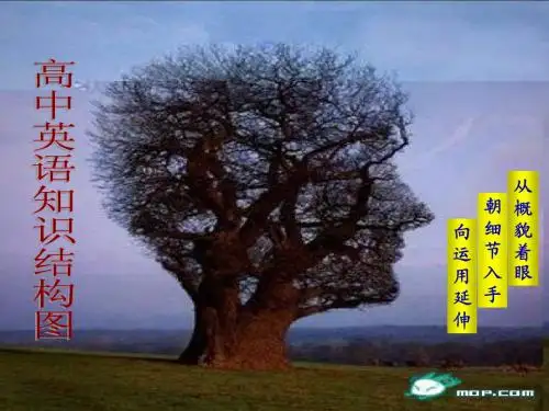 英语知识结构图分词用法一览表等