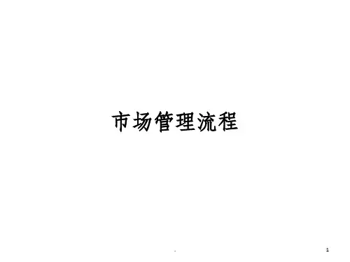 MM市场管理流程 全版