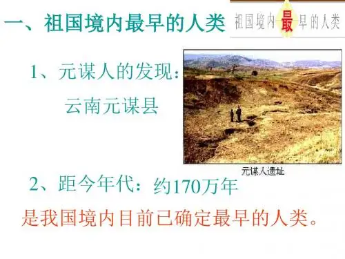 中华大地的远古人类