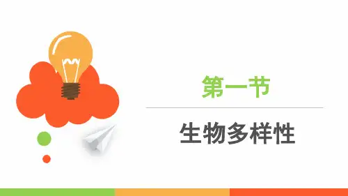 生物多样性(课件共34张PPT)八年级下册初二生物(济南版)