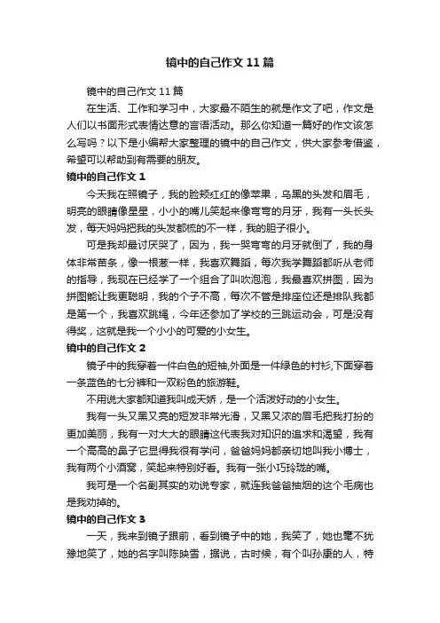 镜中的自己作文11篇