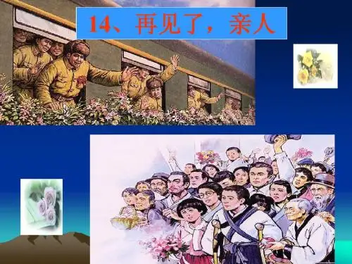 14再见了亲人第一课时课件ppt