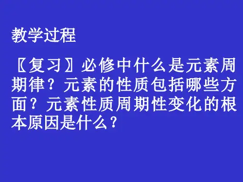 高二化学原子结构与元素的性质课件人教选修3.ppt