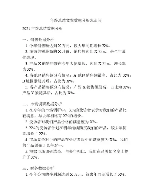 年终总结文案数据分析怎么写