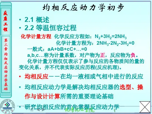 均相反应动力学初步_图文