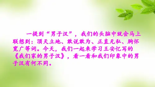 部编版四年级下册小学语文 第19课 我们家的男子汉 课件PPT