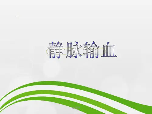 静脉输血--ppt课件