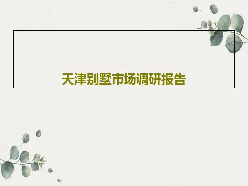 天津别墅市场调研报告共54页文档