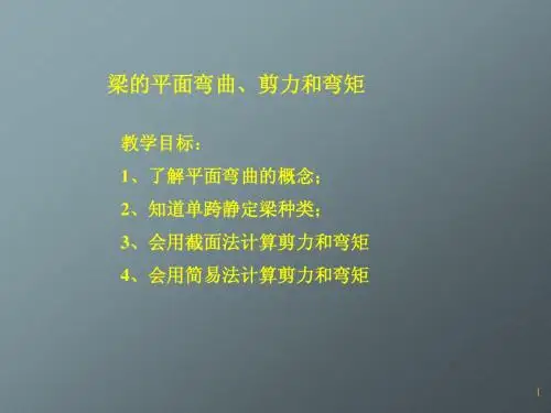 梁的平面弯曲