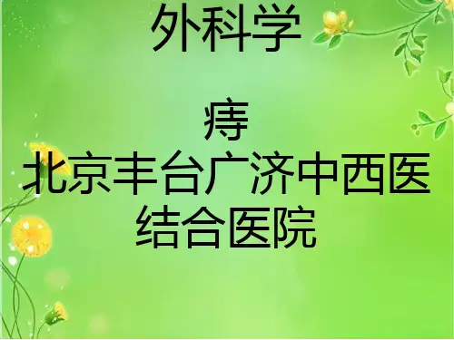 痔疮PPT医学PPT课件