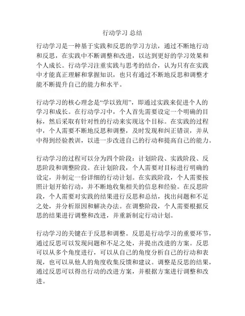 行动学习 总结