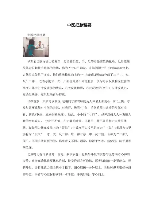 中医把脉精要 