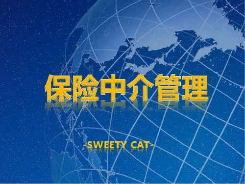保险中介管理