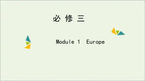 高考英语一轮复习Module1Europe课件外研版必修