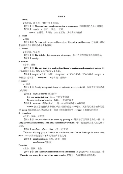 Unit_3重点词汇