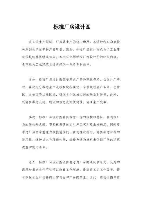 标准厂房设计图