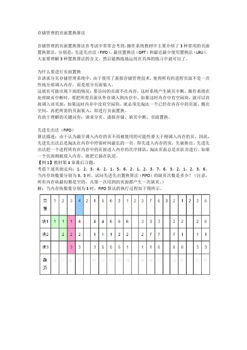 操作系统-内存置换算法