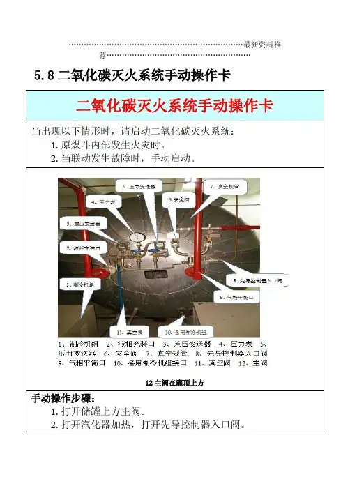 火力发电企业应急处置卡精编版