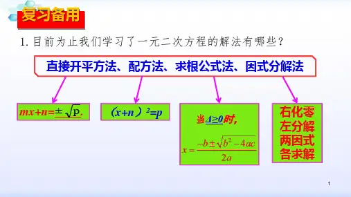 人教版九年级数学上册21.3.1 实际问题与一元二次方程(1)传播与握手问题(共24张PPT)