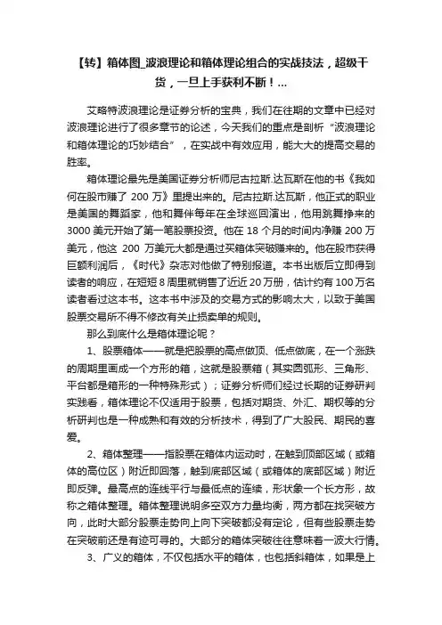 【转】箱体图_波浪理论和箱体理论组合的实战技法，超级干货，一旦上手获利不断！...