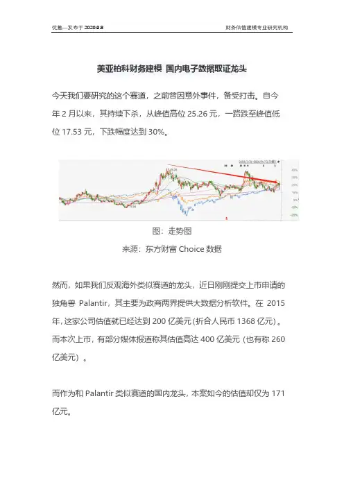 美亚柏科财务建模 国内电子数据取证龙头