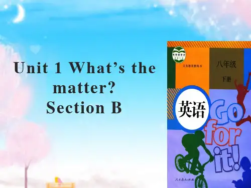 新人教版英语初中八年级下册Unit 1 Section B公开课优质课课件