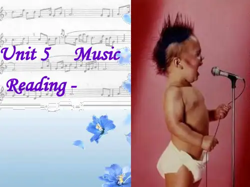人教版高一英语必修二Unit5Musicreading课件(共18张PPT)