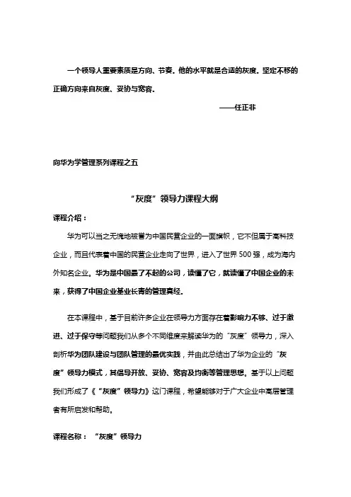 景元利《“灰度”领导力》
