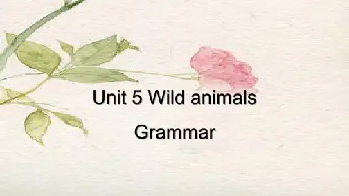 牛津译林版英语八年级上册8AUnit5  Grammar课件
