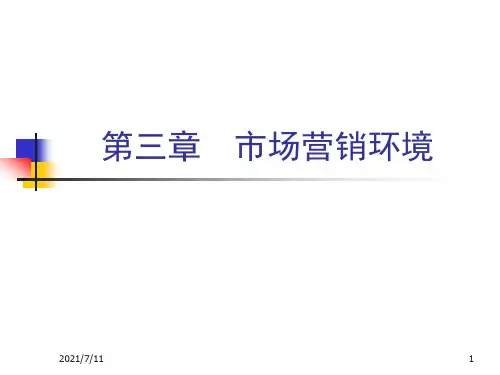 市场营销学教案-市场营销环境