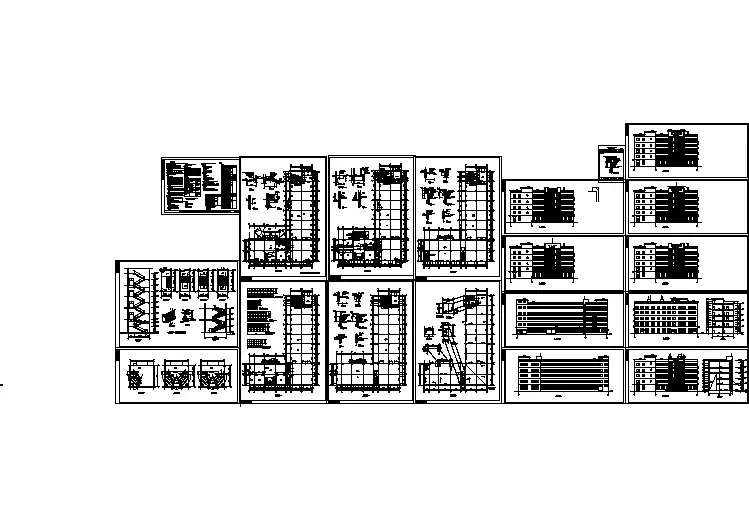 某地区工业厂房建筑CAD设计图纸