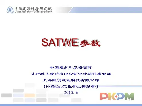 pkpm satwe参数详细讲解详解解析