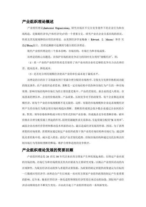 产业组织理论