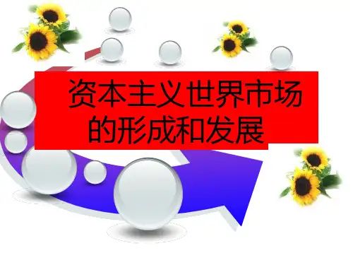 高考历史二轮复习课件：资本主义世界市场的形成和发展(共22张PPT)