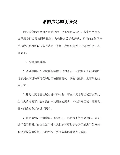 消防应急照明分类