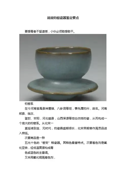 说说钧窑瓷器鉴定要点