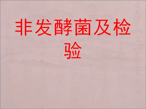 非发酵菌及检验
