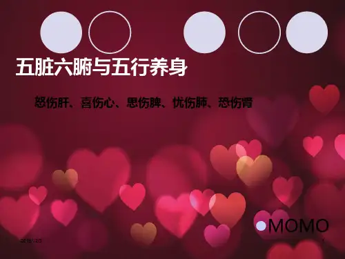 五脏六腑与五行养身PPT课件