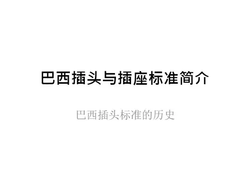 巴西插头与插座标准简介