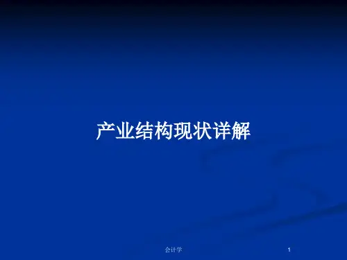 产业结构现状详解PPT教案